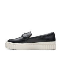 Clarks Women's Mayhill Cove Loafers in black leather - women's flats - alternate view
