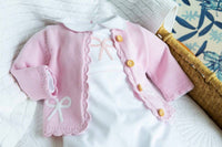 Little English - Kid's Bow Crochet Sweater