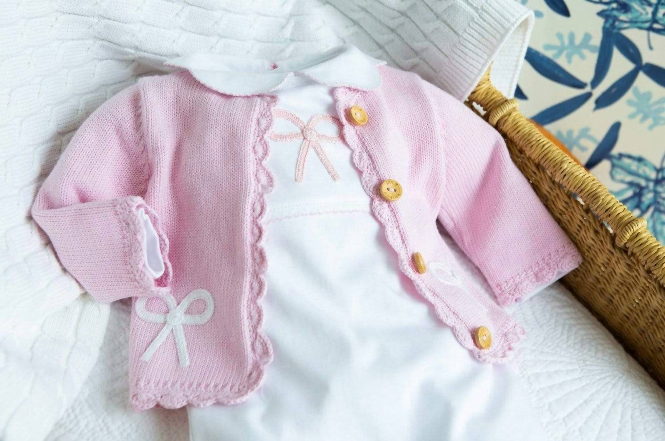 Little English - Kid's Bow Crochet Sweater