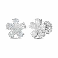 Diana M Jewels - Women's Pear Lab-Grown Diamond Stud Earrings (2.00 Ct TCW) - Classic