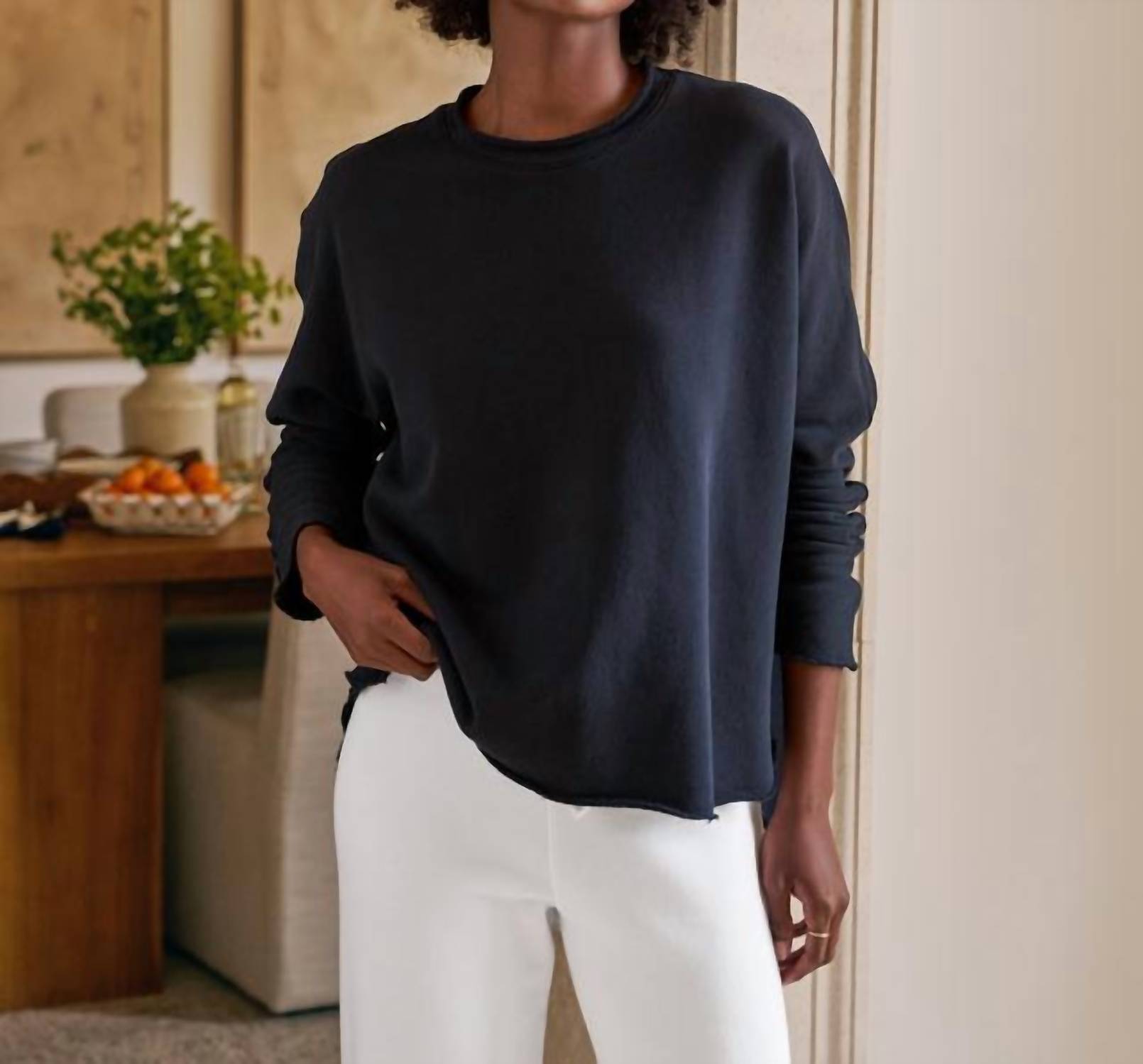 Frank & Eileen - Anna Long Sleeve Capelet Sweater