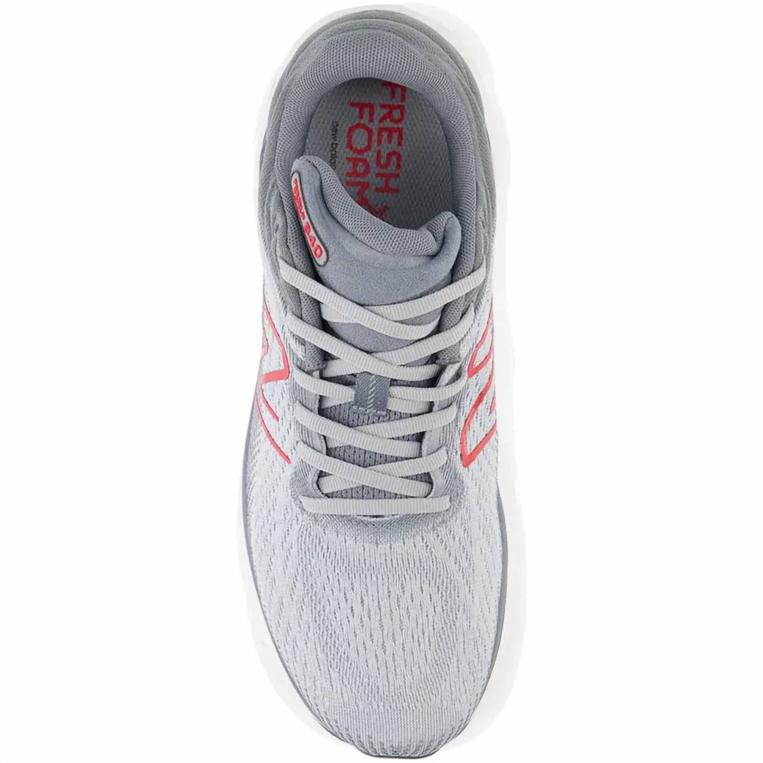 New Balance Men's Fresh Foam X 840 V1 Running Shoes in aluminum grey red - men's shoe - view 4