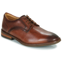 Clarks Men's Unhuge Lace Shoe in brown leather - men's shoe