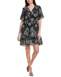 Johnny Was - Flutter Sleeve Tiered Mini Dress
