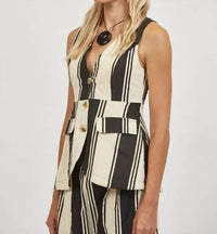 A.Ren - Delphine Striped Vest Top