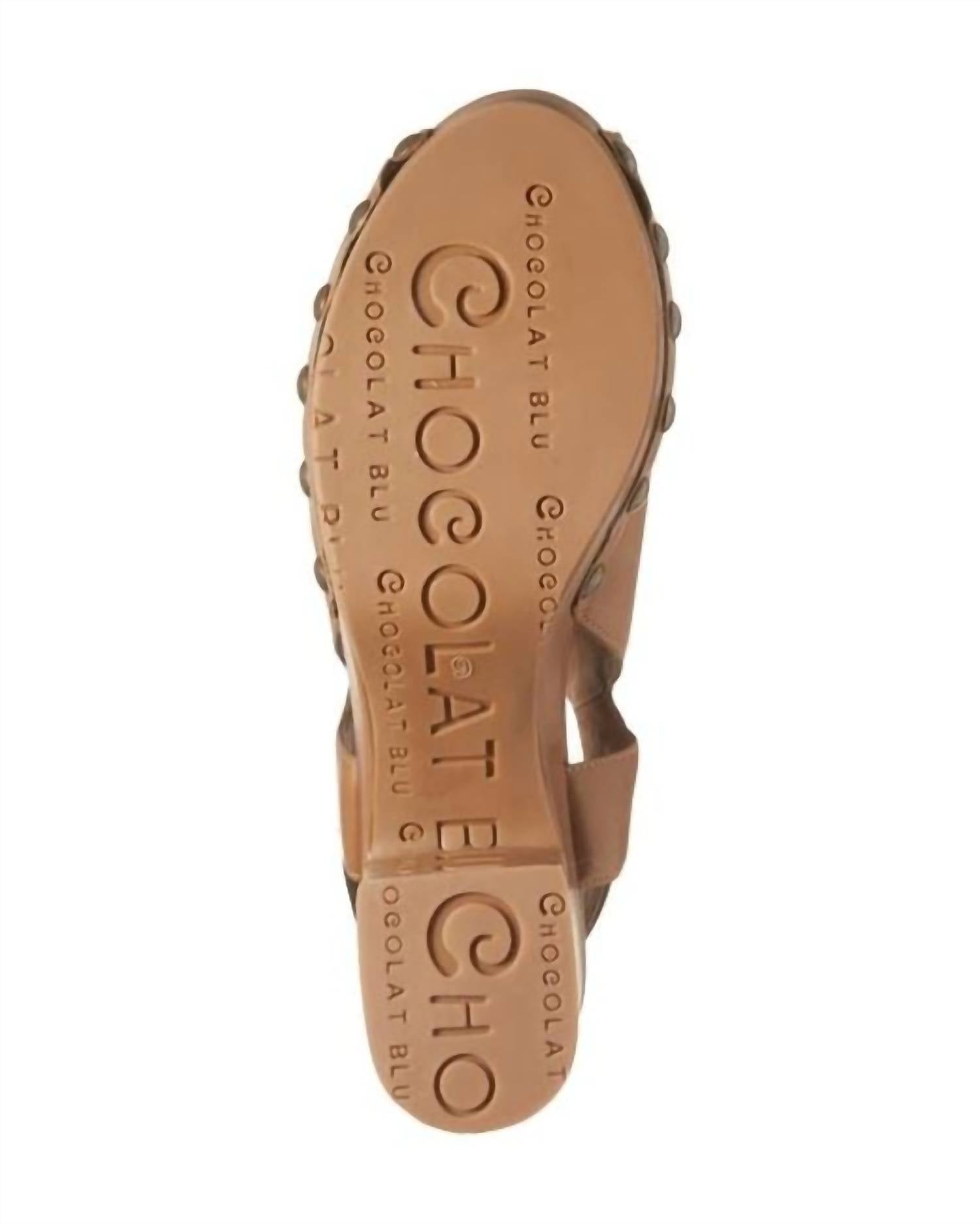 Chocolat Blu - Women's Galla Slingback Peep Toe Platform Clog