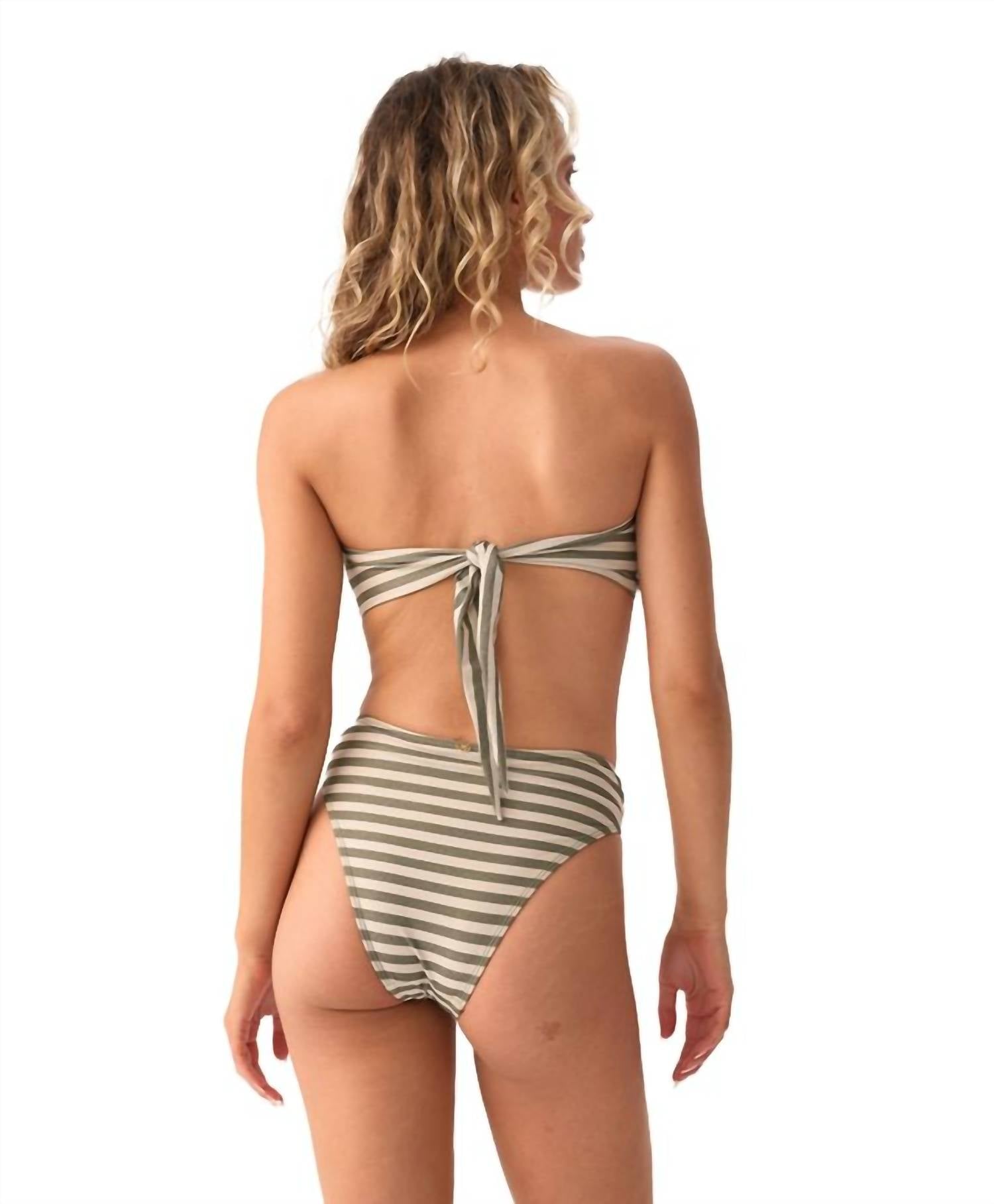 Pq Swim - Meadow Detail Bandeau Bikini Top