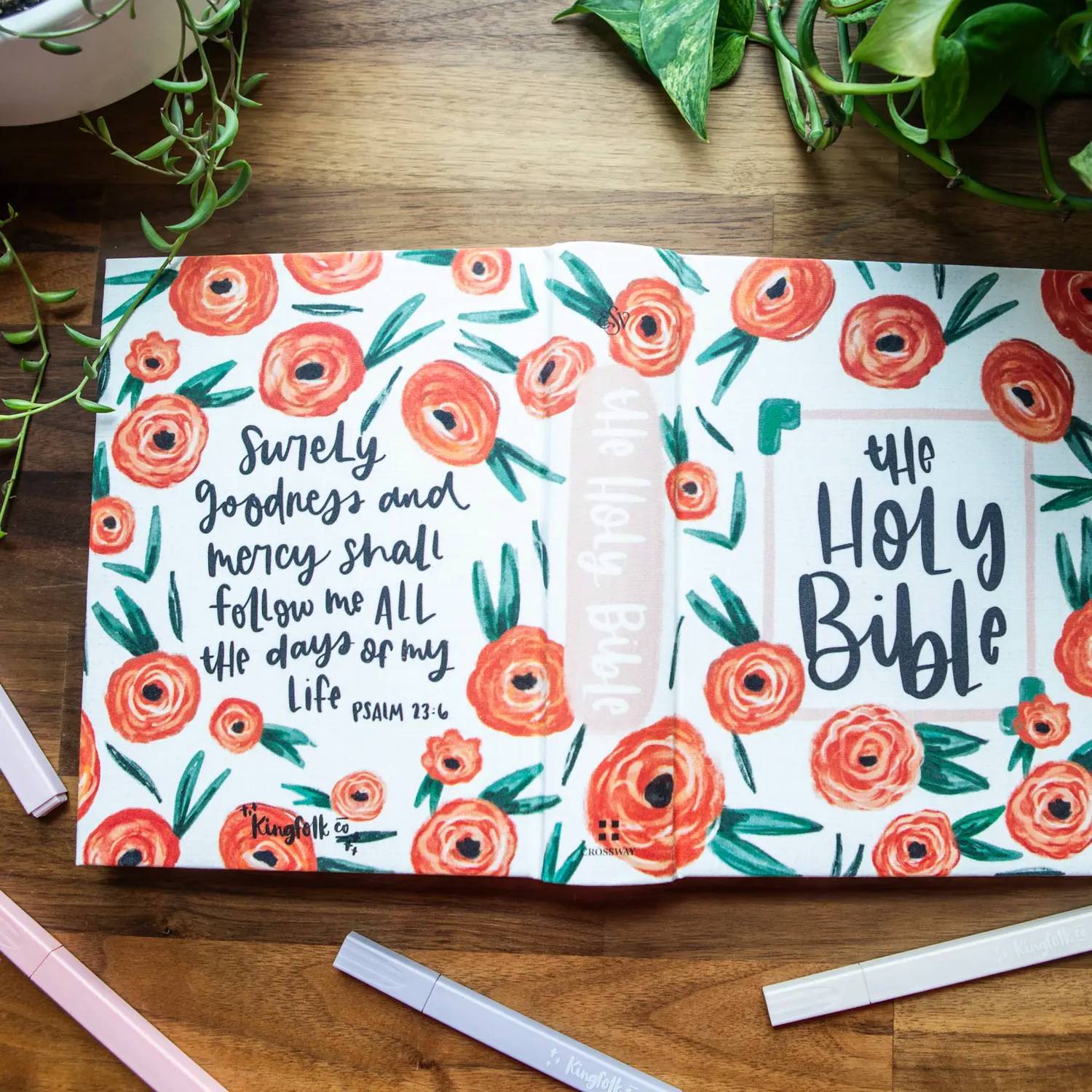 Kingfolk Co - Poppies Esv Journaling Bible