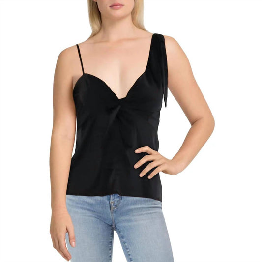 Aqua - Shora Knot Front Tie Shoulder Top