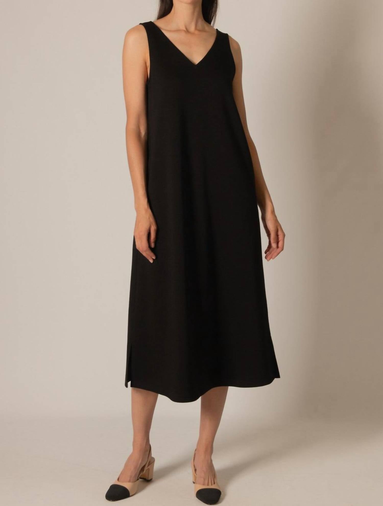 B.Young - Classic Ease Linen Blend Dress