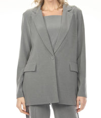 Joseph Ribkoff Relaxed Blazer Jacket in grey melange - women's jacket