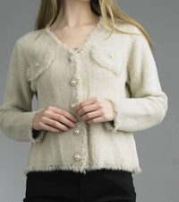 Tempo Paris - V Neck Chanel Cardigan Sweater