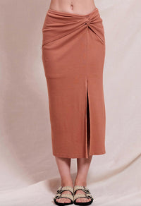 Sundry - Side Twist Midi Skirt