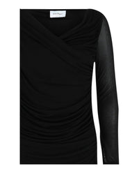 Salvatore Ferragamo - Women's Ruched Long Sleeve Mini Dress