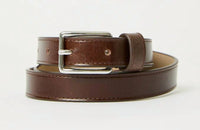 B-LOW THE BELT Enzo Mini Rugous Leather Belt in sepia silver - women's accessory - detail view