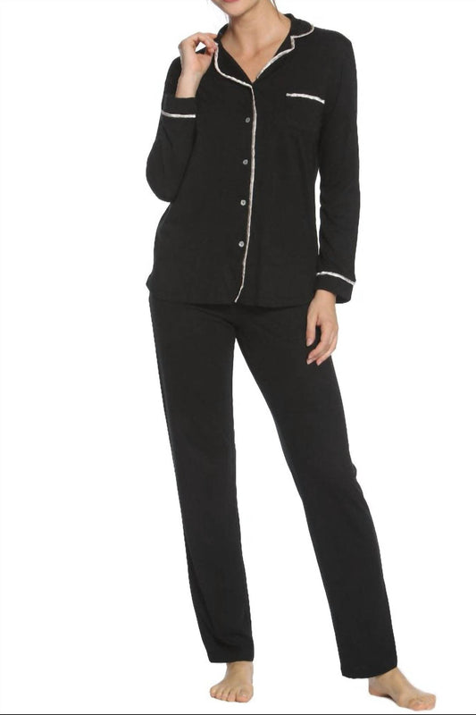 Twelve Eighty Eight - Basic Long Sleeve Pajama Set