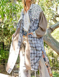 Pol - Plaid Thermal Mix Shacket