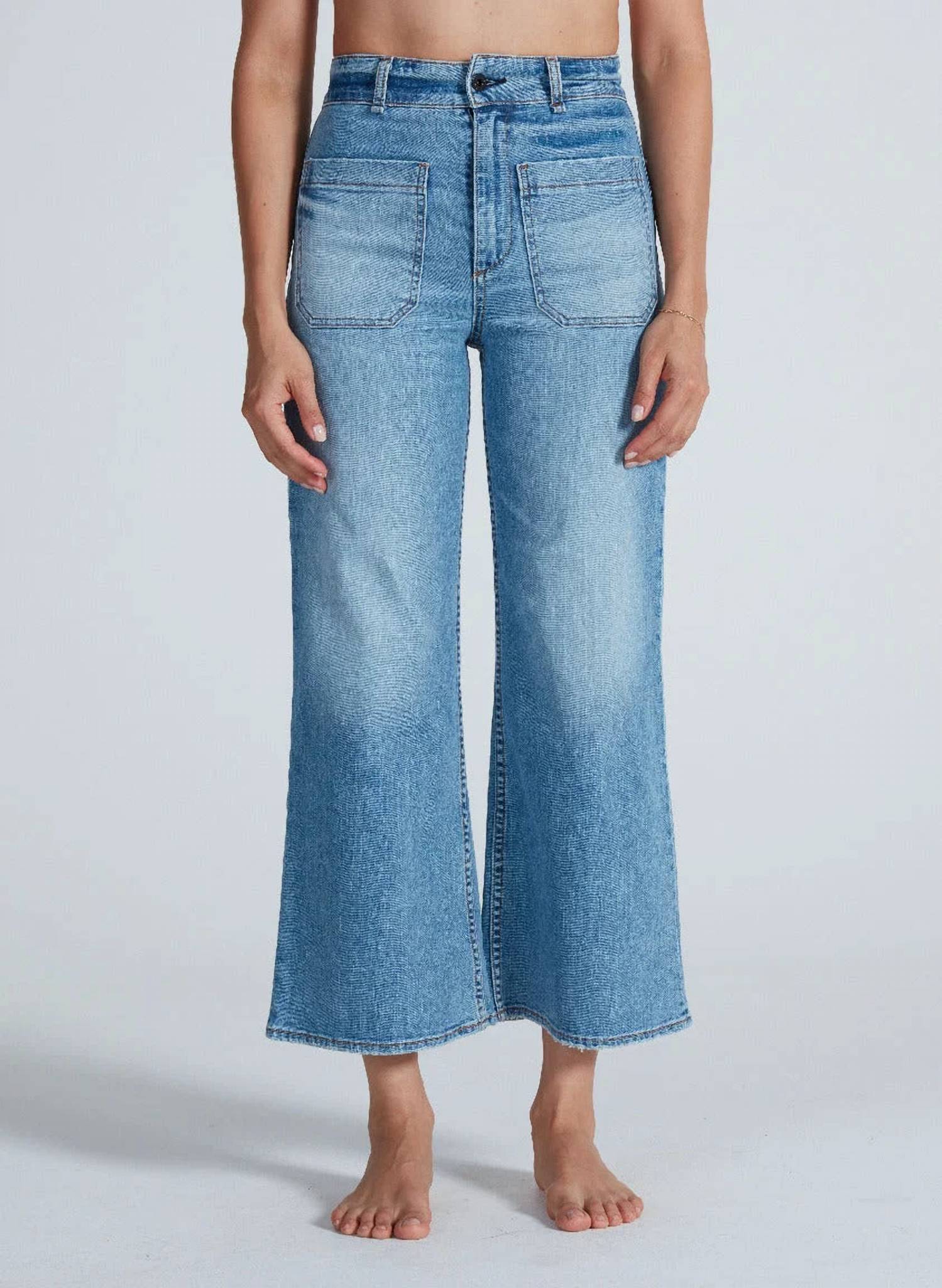 Askk Ny - Cropped Sailor Denim