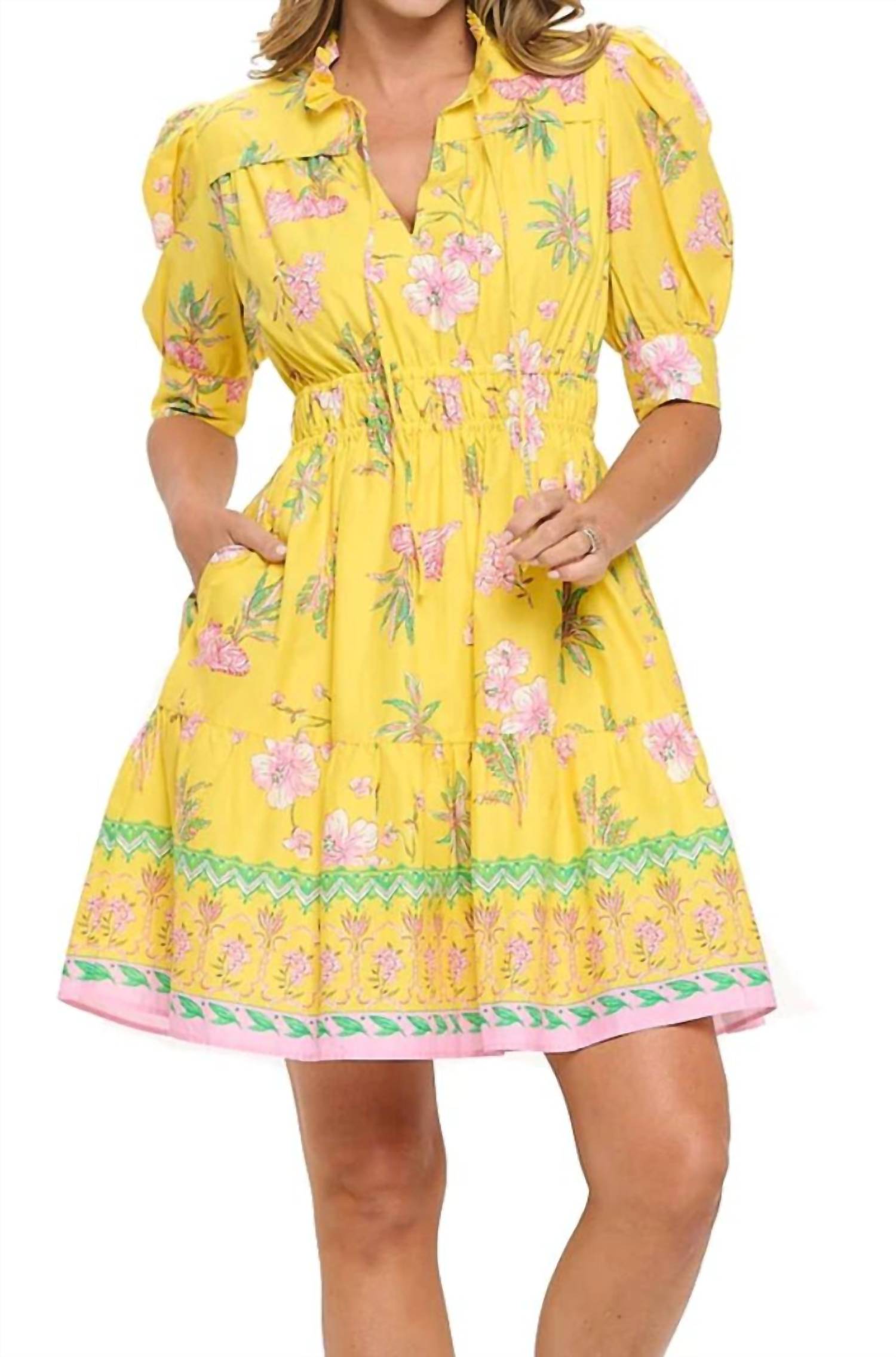 Aryeh - Angela Smocked Waist Dress