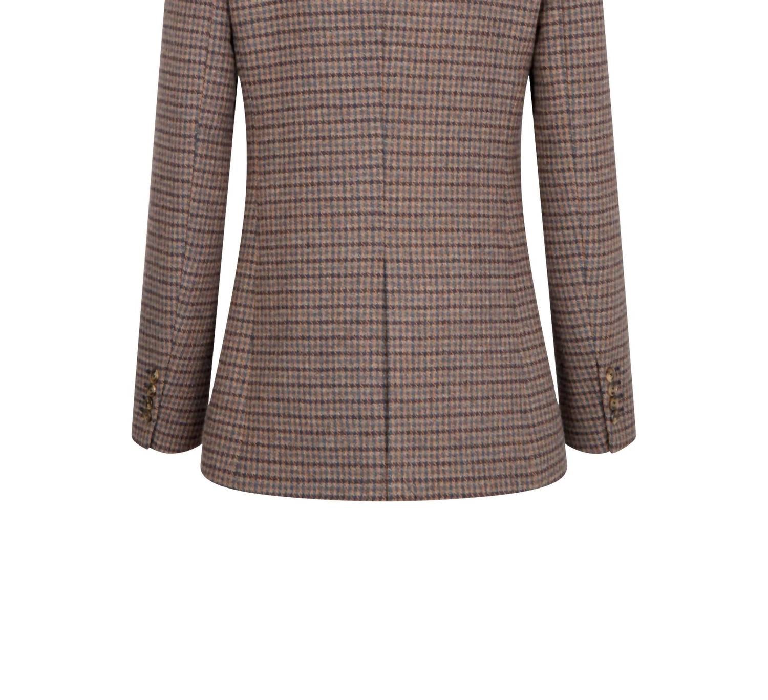 Triona - Houndstooth Una Patch Pocket Tweed Jacket