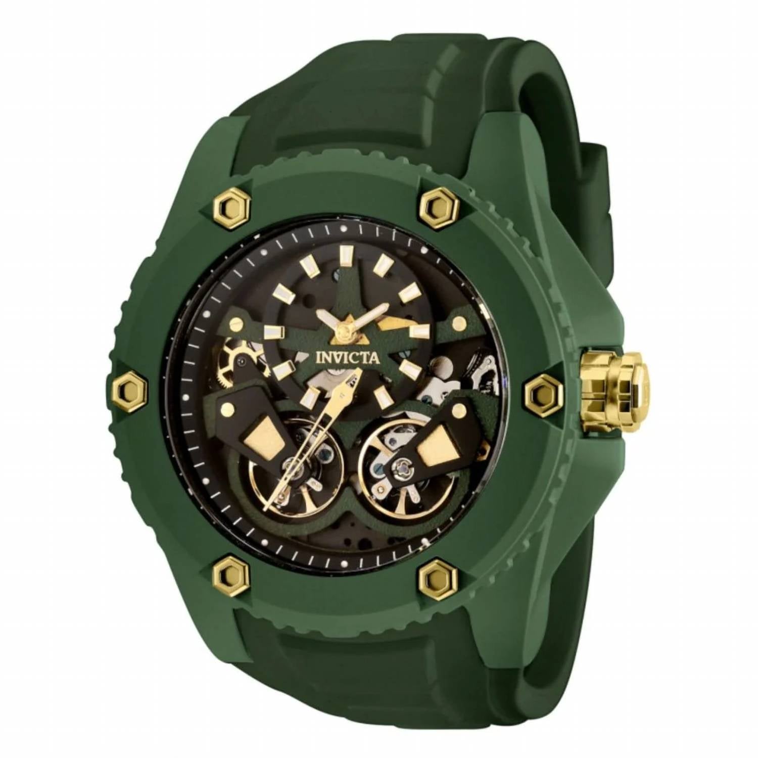 Invicta - Men's Akula Automatic Double Open Heart Strap Watch