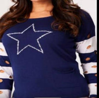 Angel - Star Scoop Neck Top