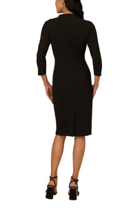 Adrianna Papell - Three-quarter Sleeve Floral Dress