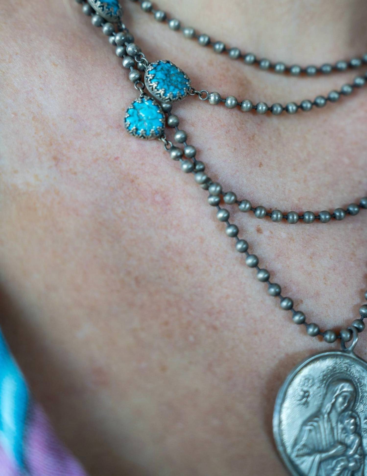 Love Token - Women's Madonna 5 Strand Necklace