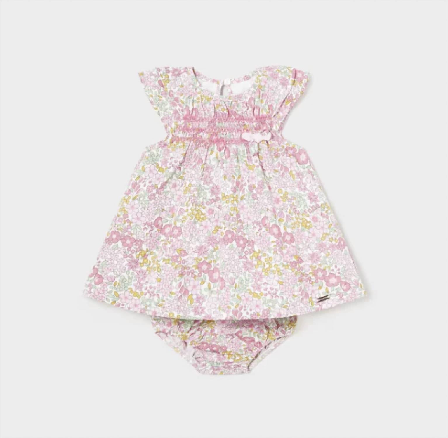 Mayoral - Girl's Floral Smock Dress