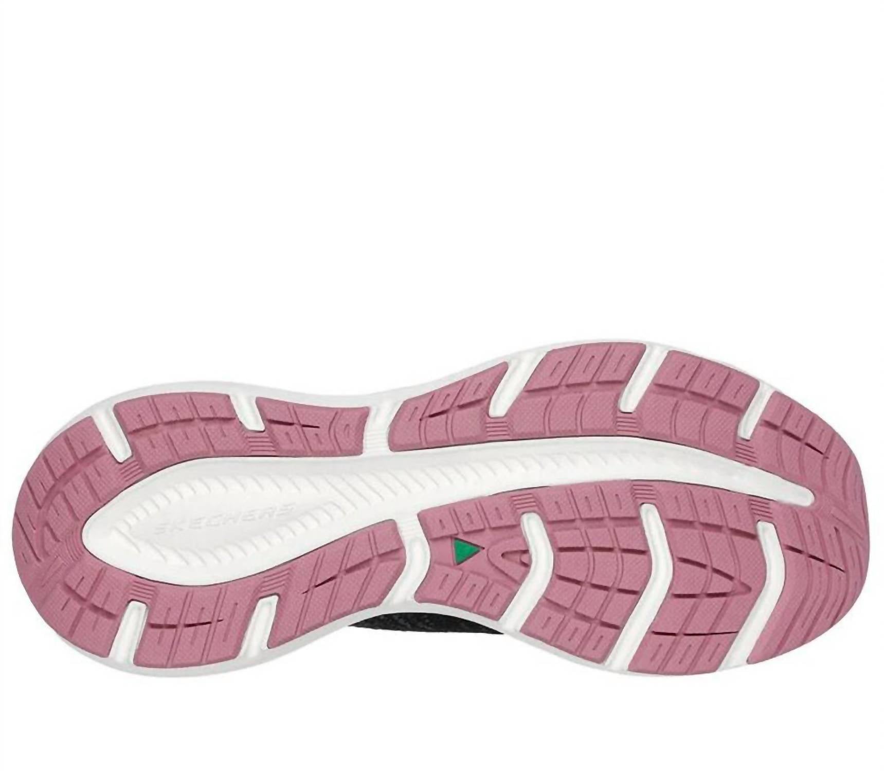 Skechers Women's Edgeride-impression Shoes in black pink - women's sneaker - alternate view