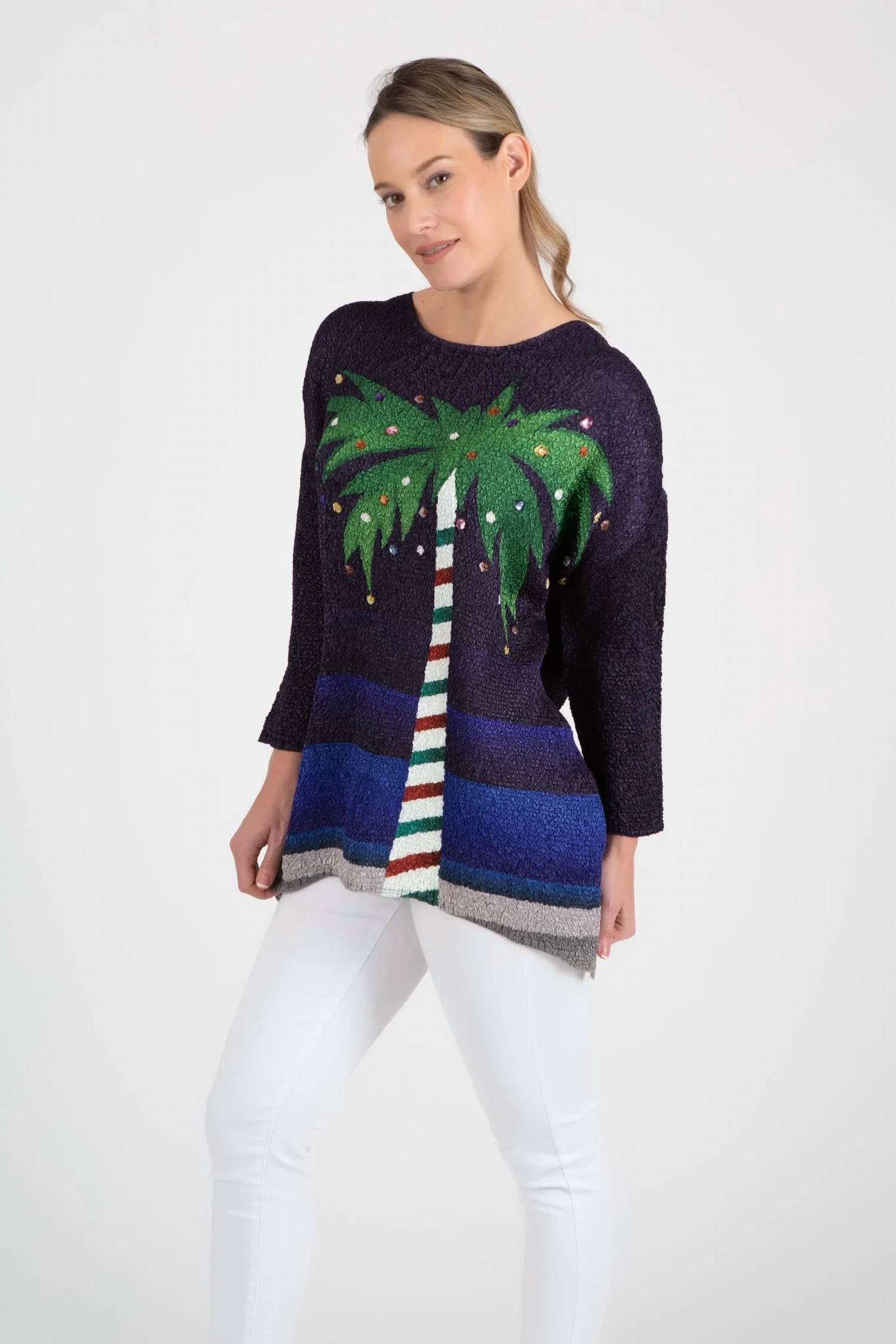 Berek - Holiday Palms Long Sleeve Tunic
