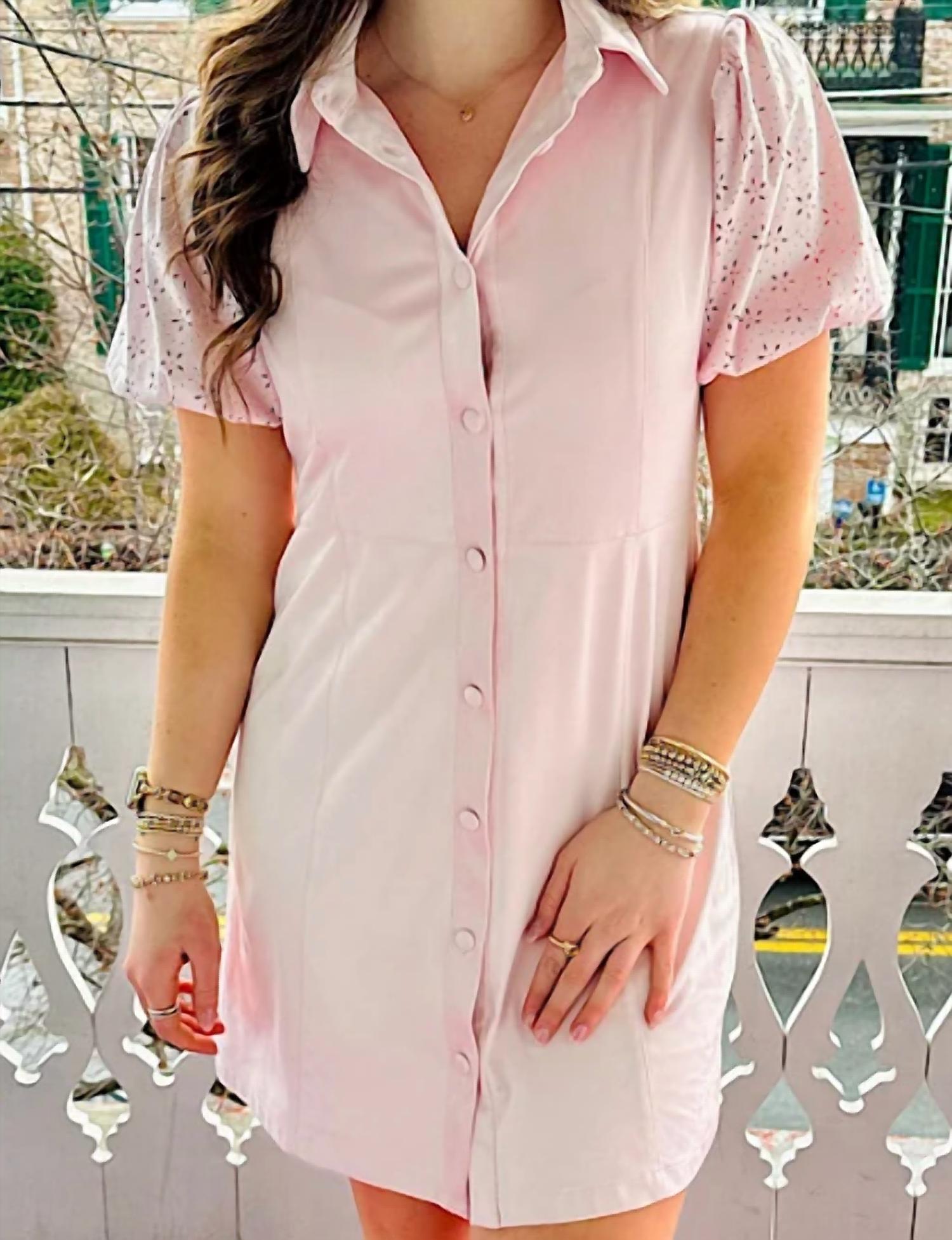 Dolce Cabo - Eyelet Sleeve Suede Dress