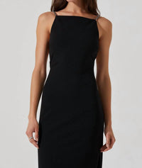 Astr - Elizsa Rhinestone Strap Midi Dress