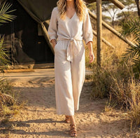 Karen Kane - Drawstring Linen Pants