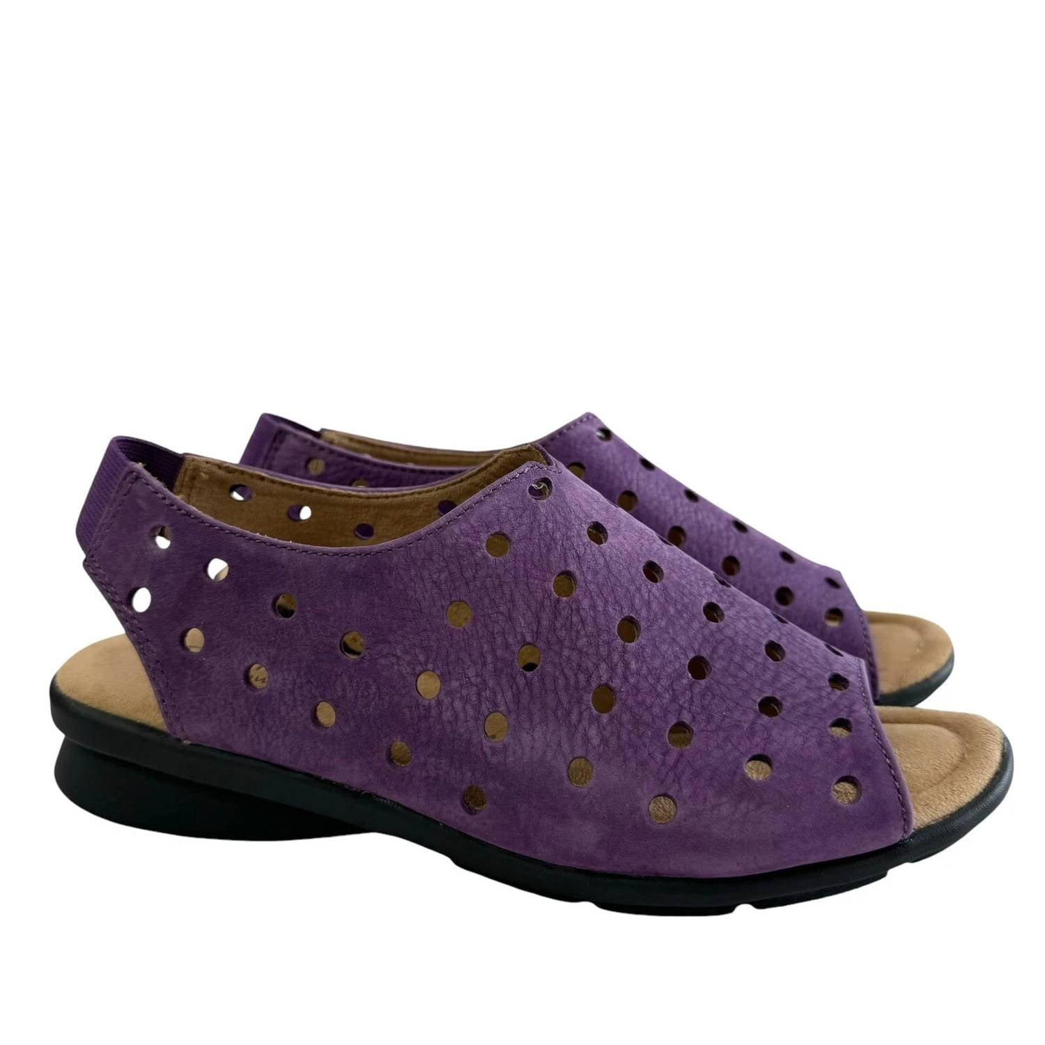 Comfortiva Women's Petal Sandal - Wide in purple - women's sandal