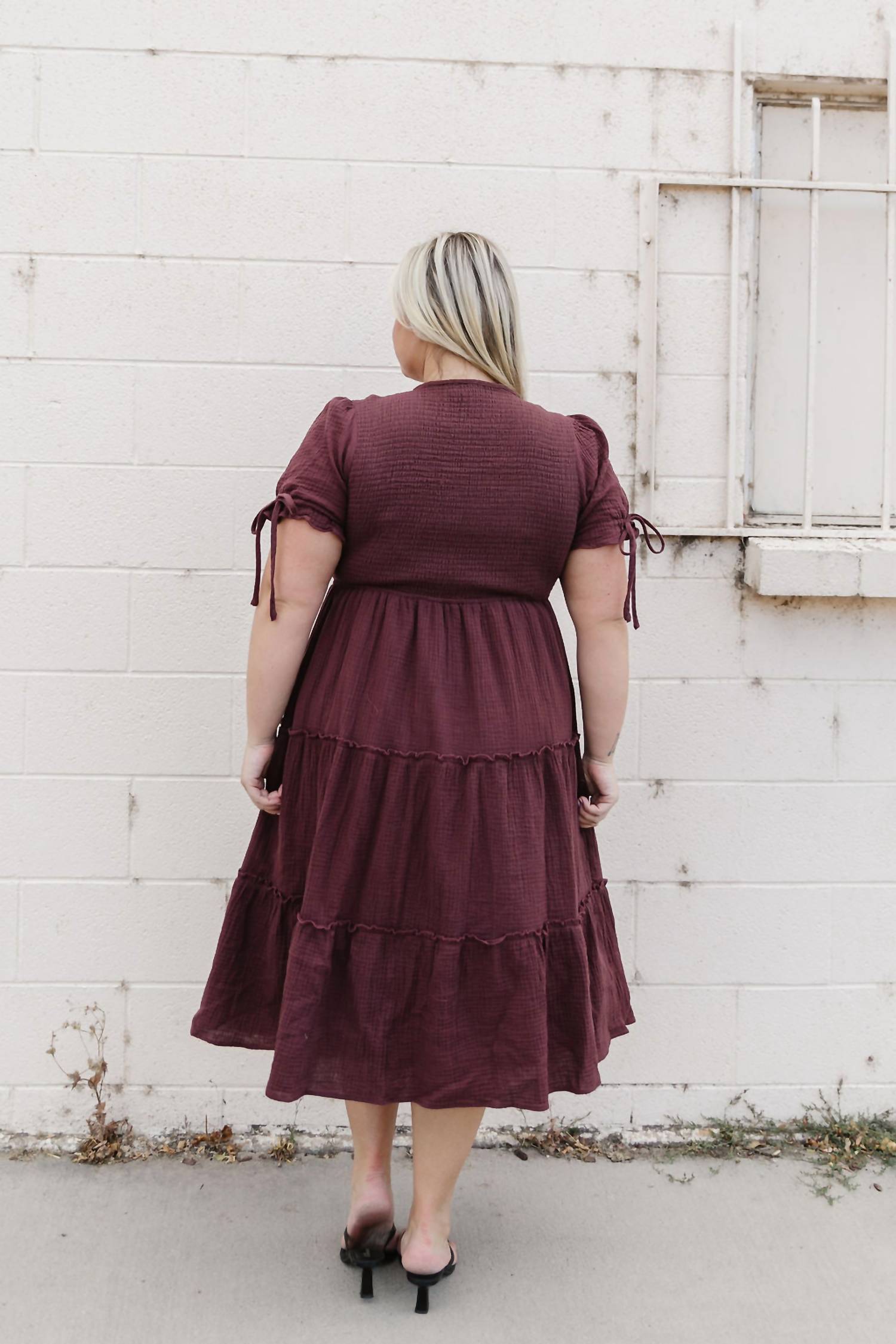 Mikarose Remington Midi Dress in brown - women's dress - view 8