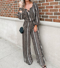 Gilli - Printed Off-the-shoulder Jumpsuit