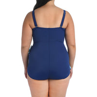 Maxine Of Hollywood - Ikat Border Bandeau Sarong One-piece