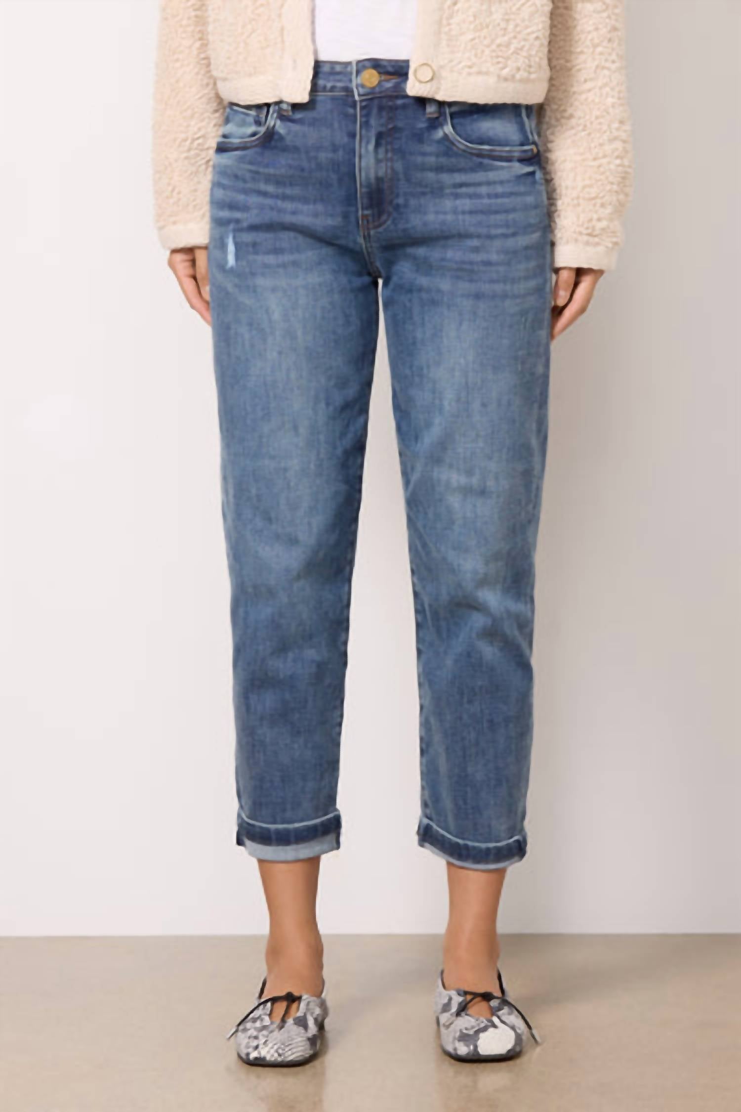 Kut From The Kloth - Sienna Baggy Boyfriend Crop Jean