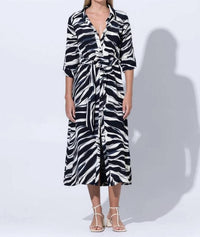 Lusana - Cedar Shirt Midi Dress