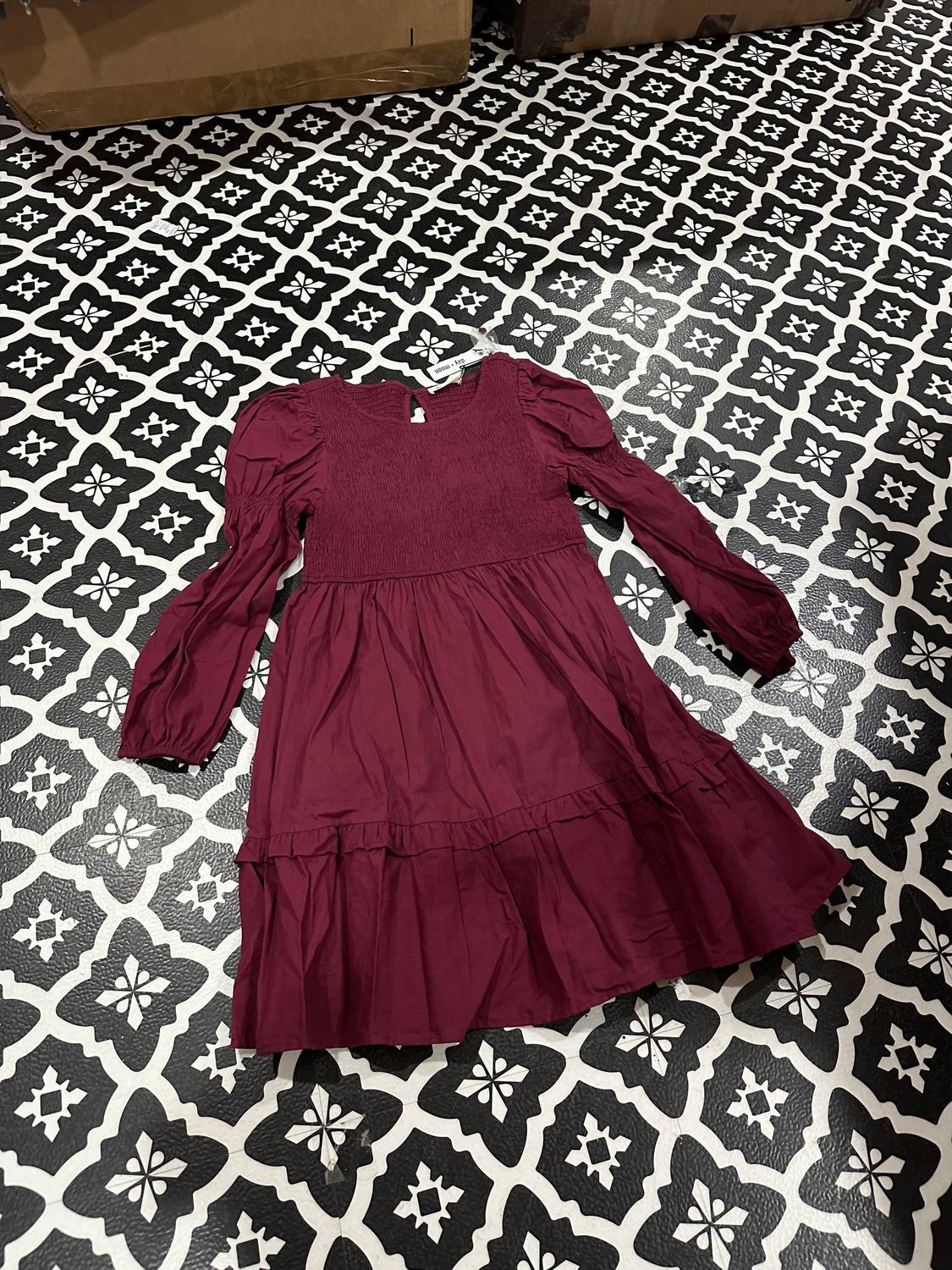 Day + Moon - Women's Smocked Puff Sleeve Dress