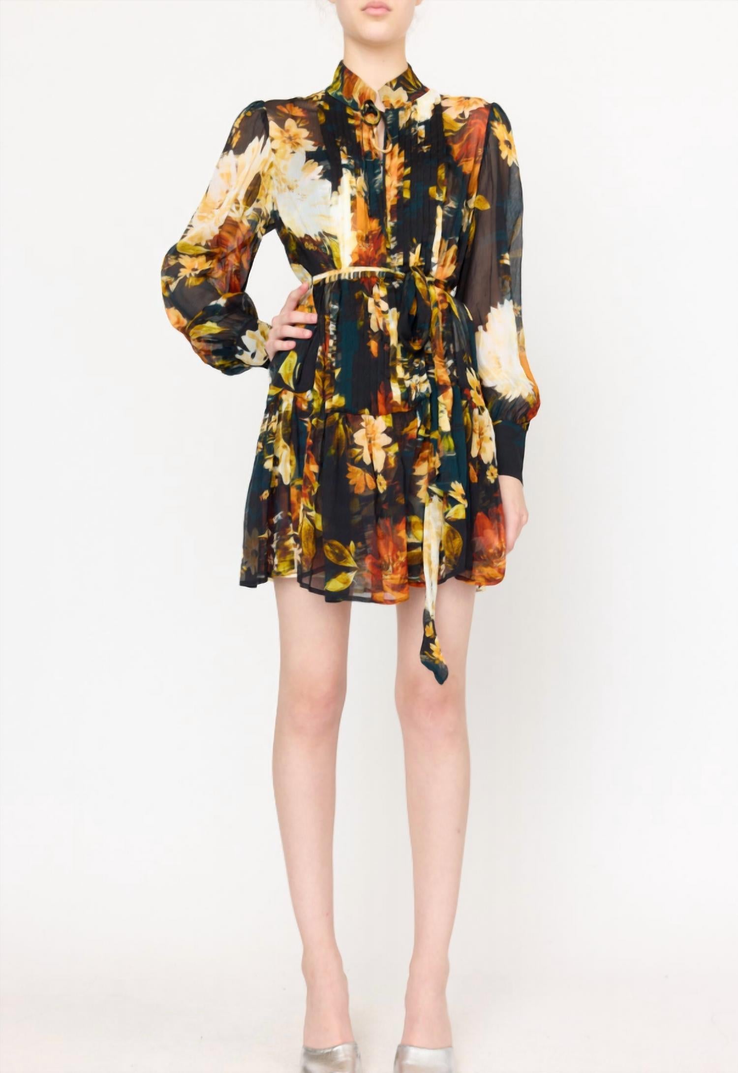Christy Lynn - Micah Long Sleeve Floral Mini Dress
