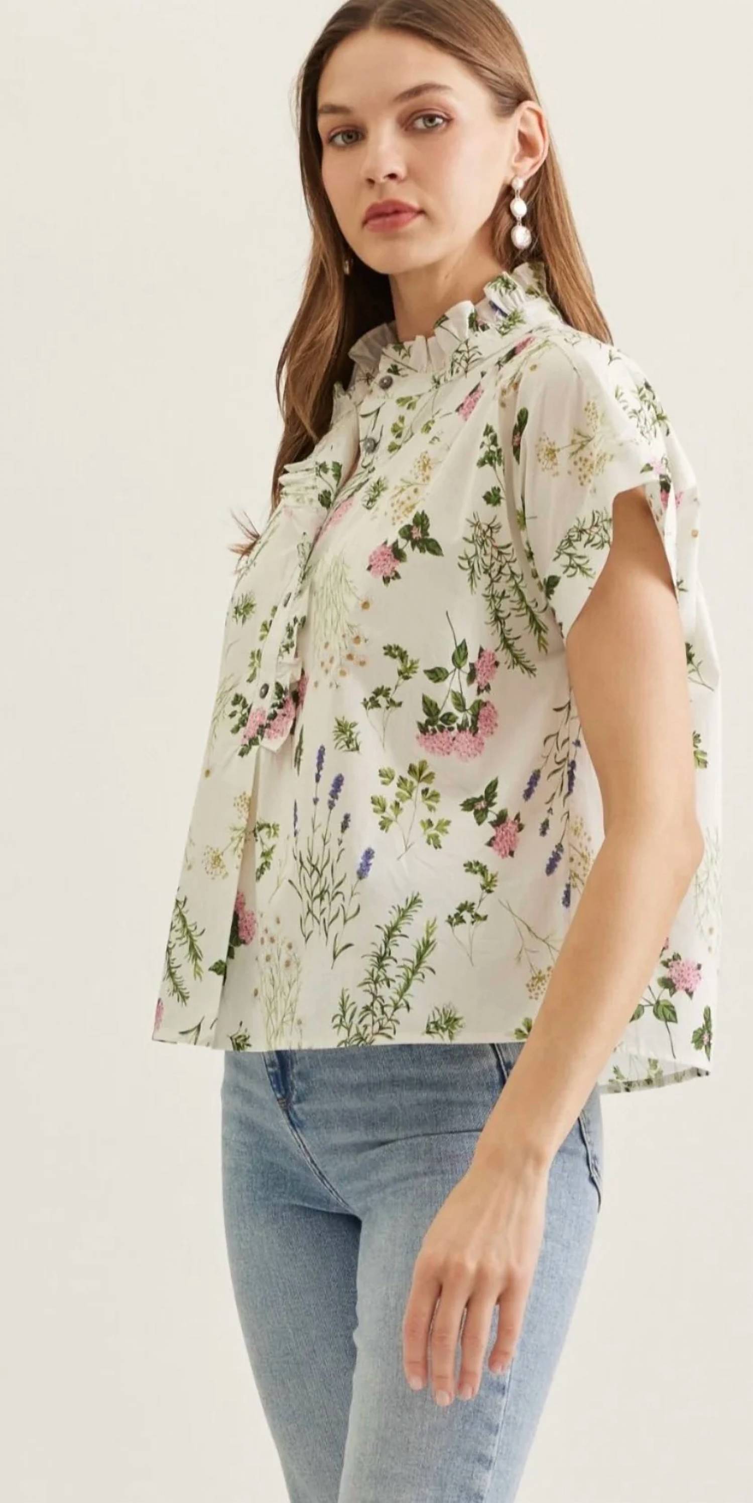 Entro - Heirloom Floral Top