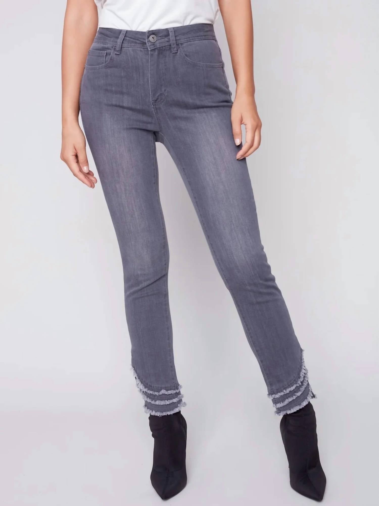 Charlie B - Ripped Hem Jeans