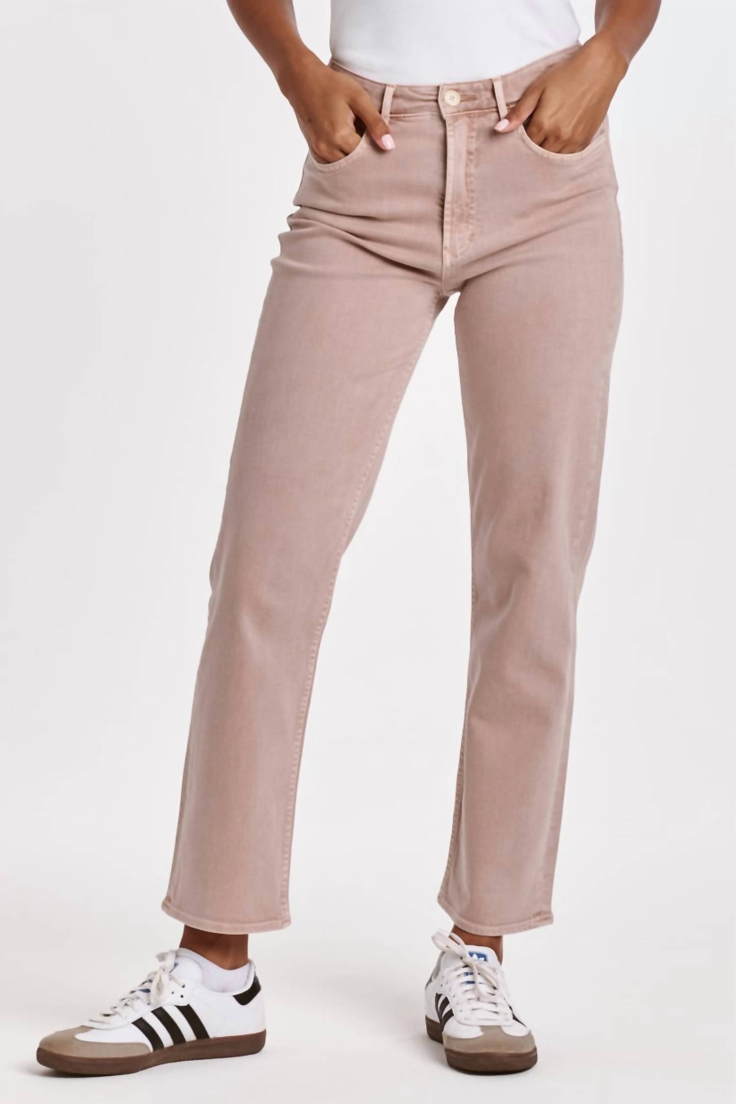 DEAR JOHN DENIM 90s Straight Leg Pants in rose quartz - women's jeans