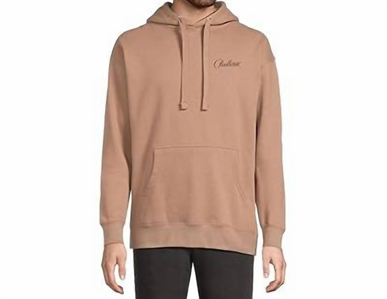PENDLETON Rodeo Harding Graphic Hoody in latte black - men's shirt - detail view