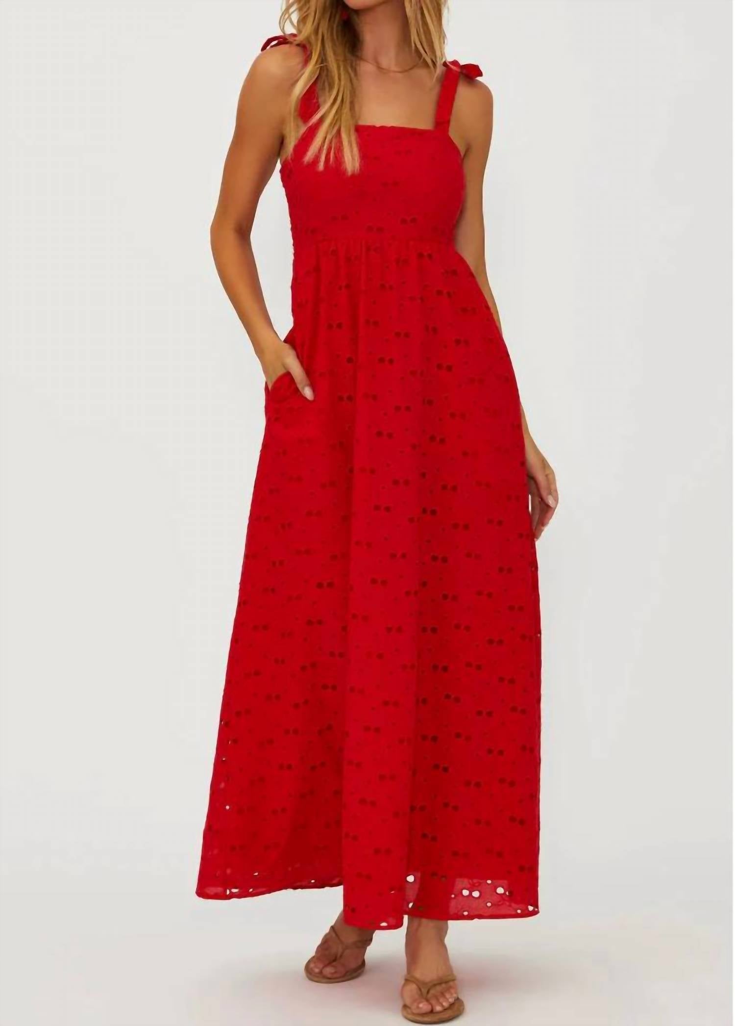 Beach Riot - Charlotte Smocked Maxi Dress