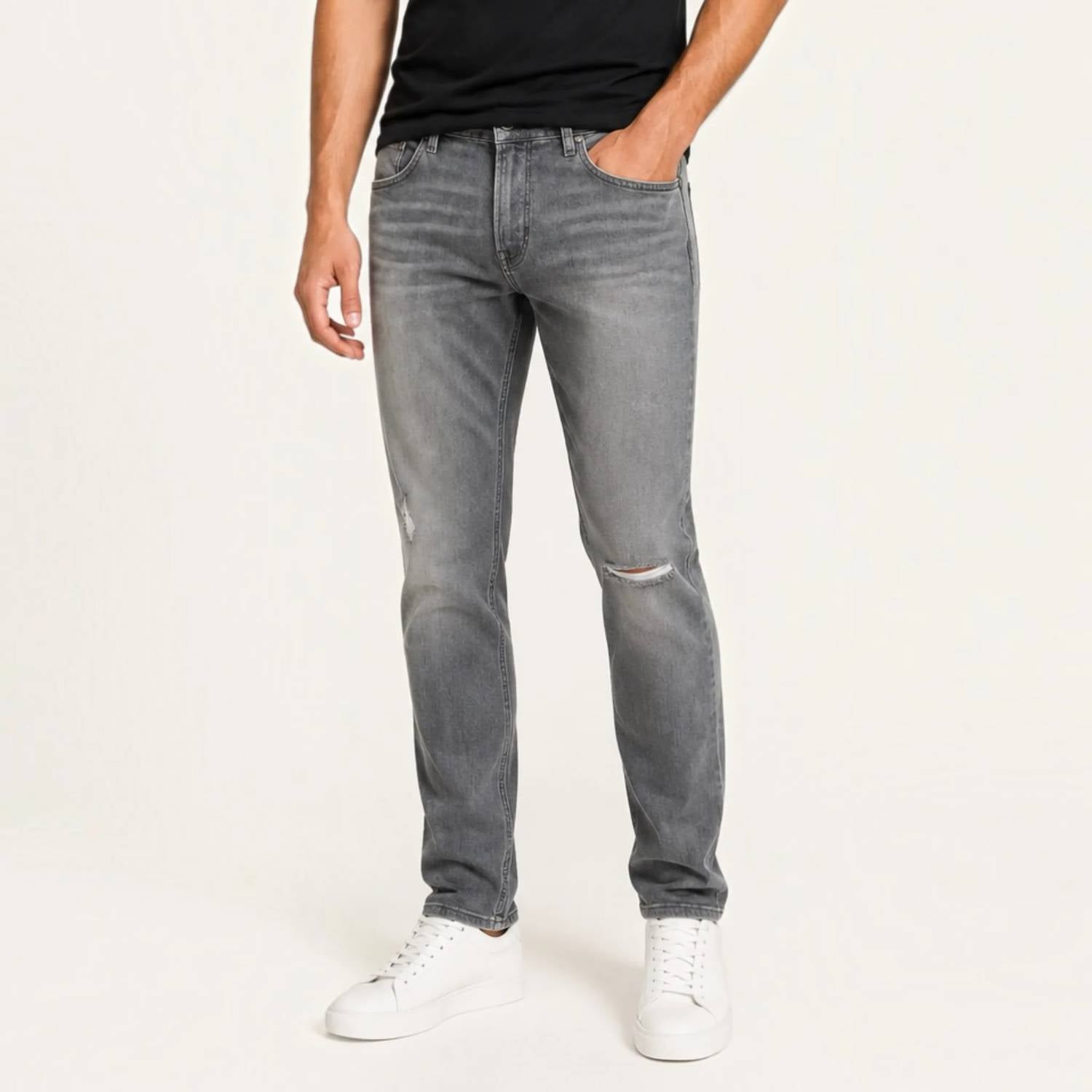 Hudson - Blake Slim Straight Distressed Jeans