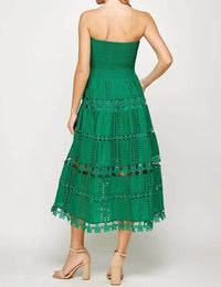 Strut & Bolt - Eyelet Lace Strapless Dress