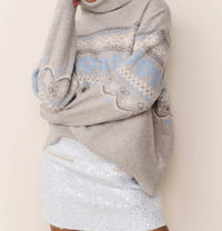 Loveshackfancy - Mirin Wool Fairisle Turtleneck Top